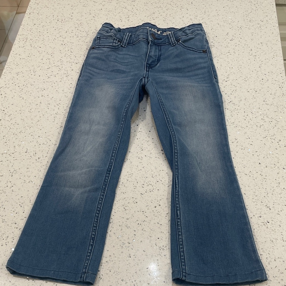 Cat & Jack girls bootcut blue jeans size 7